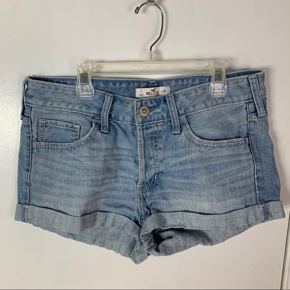 Hollister Light Wash Denim Shorts